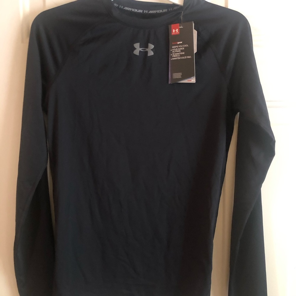 NWT Under Armour Compression Heatgear Shirt - Adult Medium Black